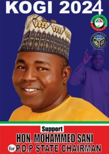 Hon. Muhammed Sanni Gambo, PDP State Chairmanship Aspirant in Kogi (2024)