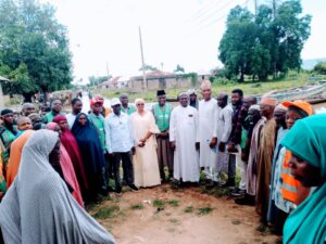 NOA Flood Sensitisation and Evaluation Team with some Community Members