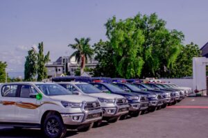 Security Vehicles from Gov. Ododo’s Administration